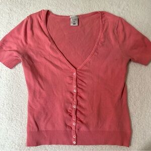 Vintage Y2K Old Navy Pink/Coral Cardigan